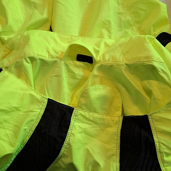 Pearl Izumi Elite Barrier womens size XL convertible jacket vest neon yellow EUC - Picture 7 of 13